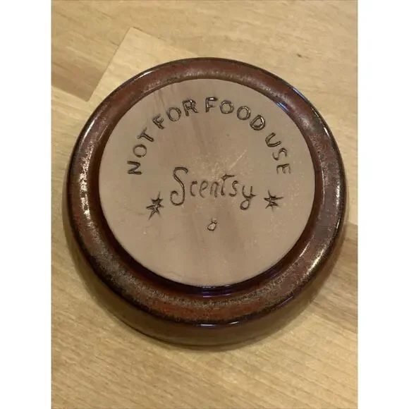 Boho Chic Full Size Scentsy Wax Warmer Bronze/ Brick Red Color Retired - Picture 8 of 10